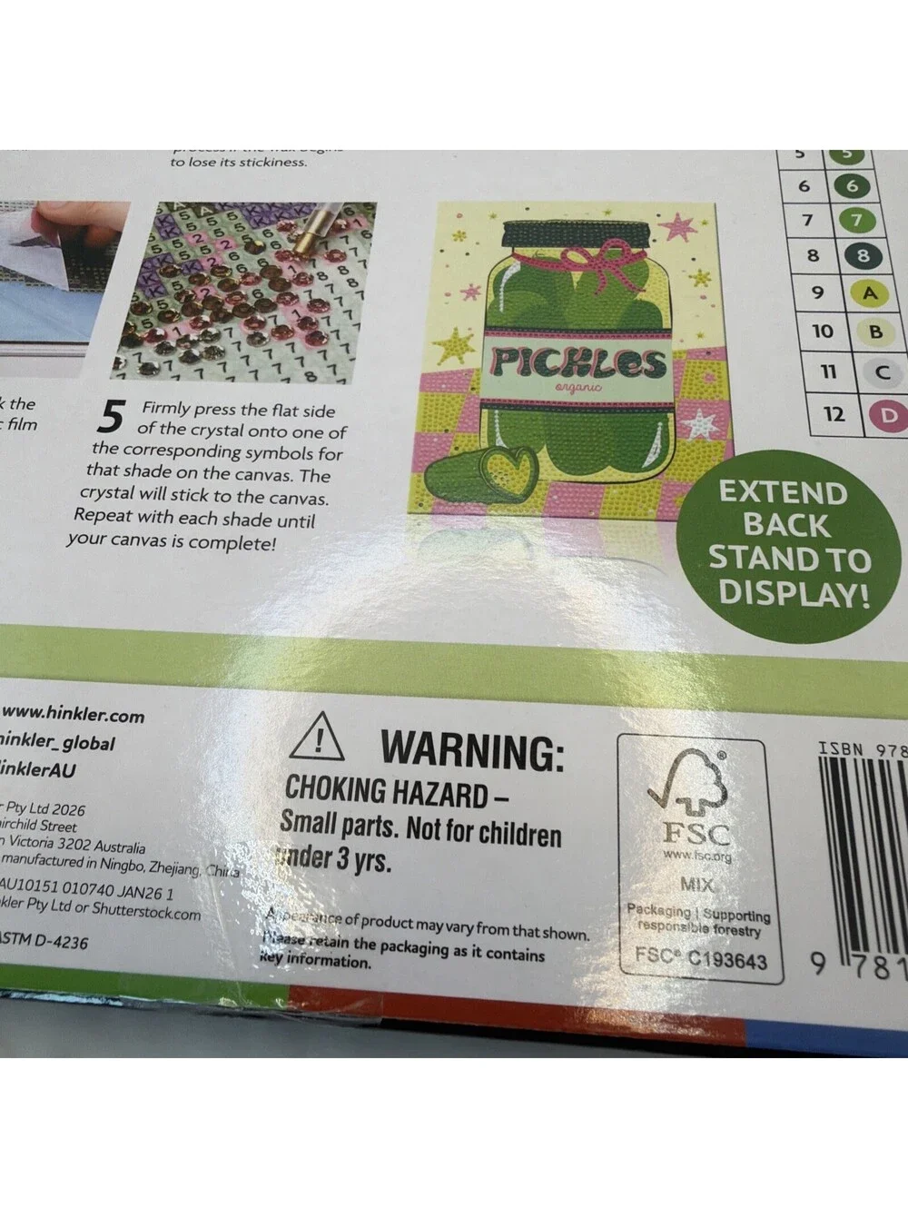 ArtMaker Crystal Creations Pickle Jar Diamond Painting Kit 2300+ Crystals New